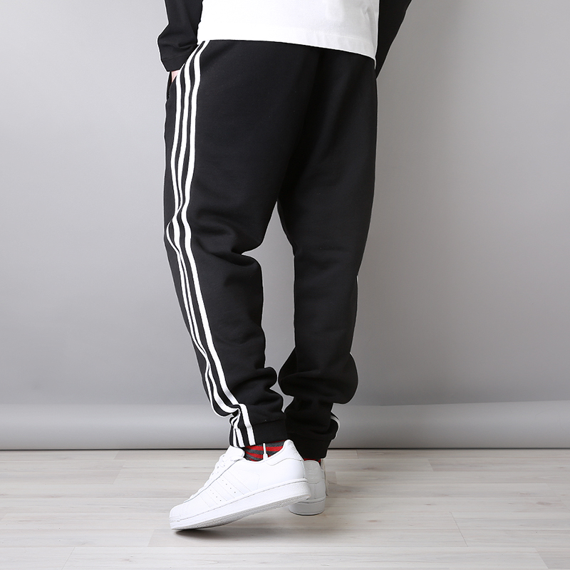 мужские черные брюки adidas 3-Stripes Pants CW2981 - цена, описание, фото 3